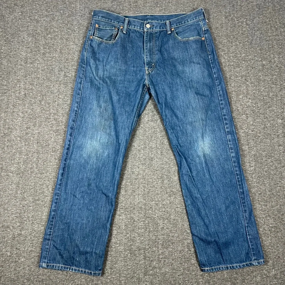 Levi's 569 Loose Straight Jeans Mens 36x32 (Actual 36x30) Blue Relaxed Fit Denim
